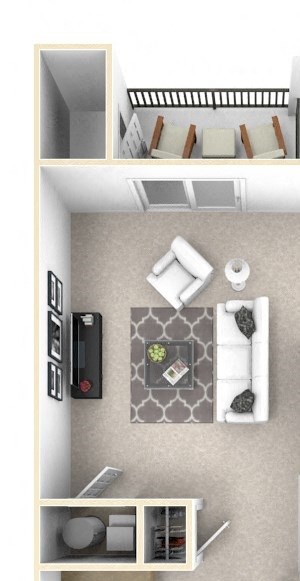CAT - 1 Bedroom 1 Bath 1 Bedroom 1 Bath